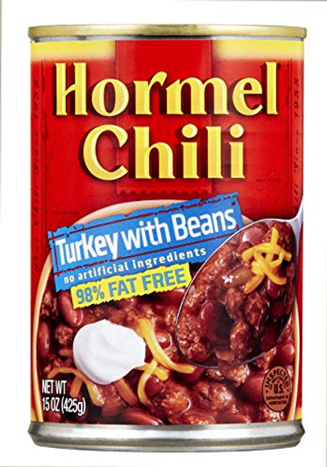 Hormel Chili Turkey with Beans, 15 Ounce -Pack of 12- Hormel Chili Turkey with Beans, 15 Ounce -Pack of 12-