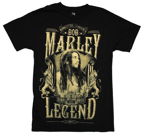 T-shirt - Bob Marley - Rebel Legend, Black, Medium