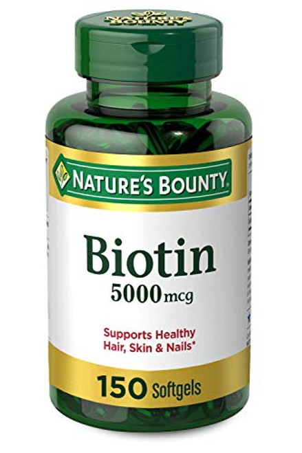 Natures Bounty Biotin 5000 mcg, 150 Rapid Release Softgels Natures Bounty Biotin 5000 mcg, 150 Rapid Release Softgels