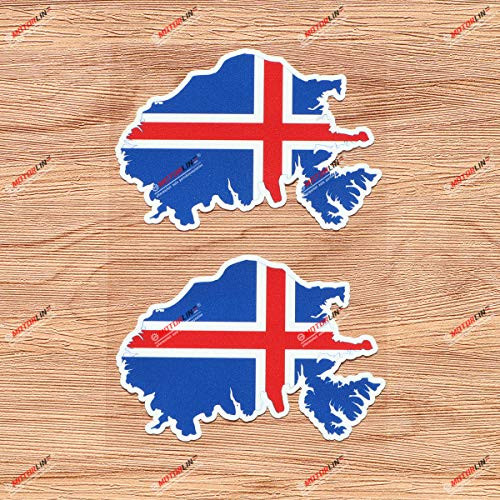 Iceland Flag Map Outline Icelander Vinyl Decal Sticker - 2 Pack Glossy, 4 Inches - for Car Boat Laptop Cup Iceland Flag Map Outline Icelander Vinyl Decal Sticker - 2 Pack Glossy, 4 Inches - for Car Boat Laptop Cup