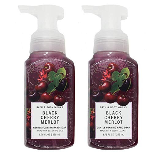 Bath and Body Works Gentle Foaming Hand Soap, Black Cherry Merlot 8.75 Ounce -2-Pack-