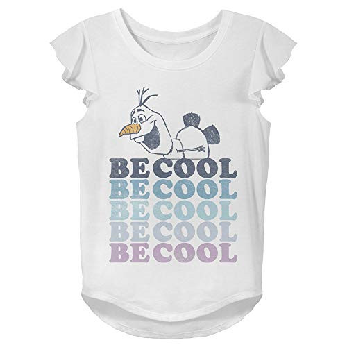 Disney Girls' T-Shirt, White, Medium