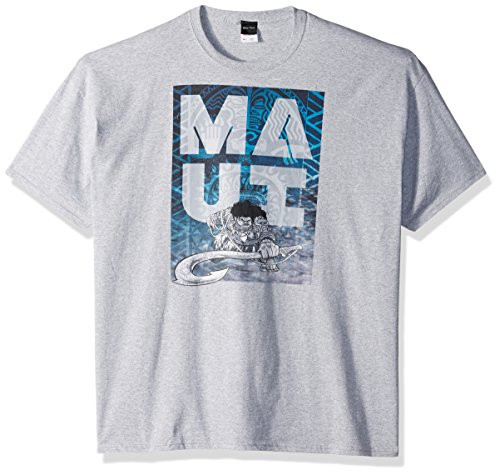 Disney Men's Moana Maui Hook Fade Graphic T-Shirt, Athletic Heather, Large Disney Men's Moana Maui Hook Fade Graphic T-Shirt, Athletic Heather, Large