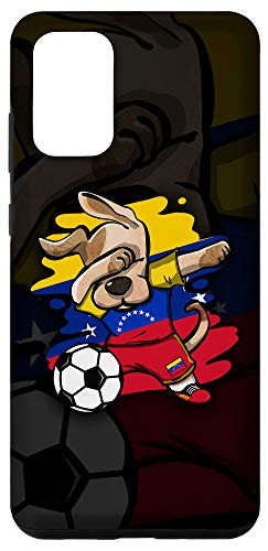 Galaxy S20 plus Dabbing Dog Venezuela Soccer Fans Venezuelan Flag Football Case