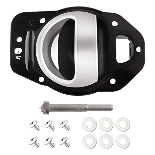BOXI Inner Door Handle Front/Rear Driver Left Side Replacement for 2006 2007 2008 2009 2010 2011 Chevy HHR, Includes Hardware, 25812196, 80369