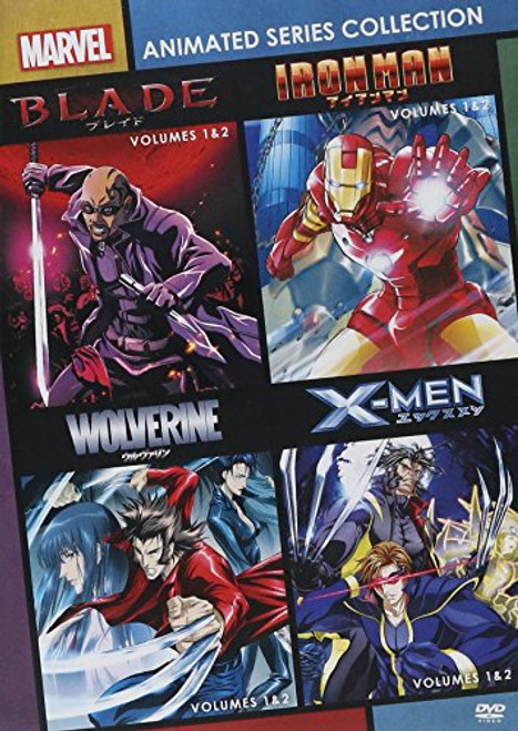 Marvel Anime- Blade - Season 1, Vol 1 / Marvel Anime- Blade - Season 1, Vol 2 / Marvel Anime- Ironman - Season 01 - Vol. 1 / Marvel Anime- Ironman - Season 01 - Vol. 2 / Marvel Anime- Wolverine - Season 1, Vol 1 / Marvel Anime- Wolverine - - Set
