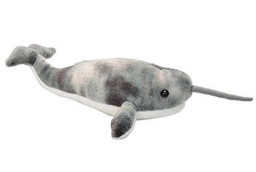 Wild Republic Narwhal Plush, Stuffed Animal, Plush Toy, Gifts for Kids, Cuddlekins 8 Inches, Multi, 10" -19360-