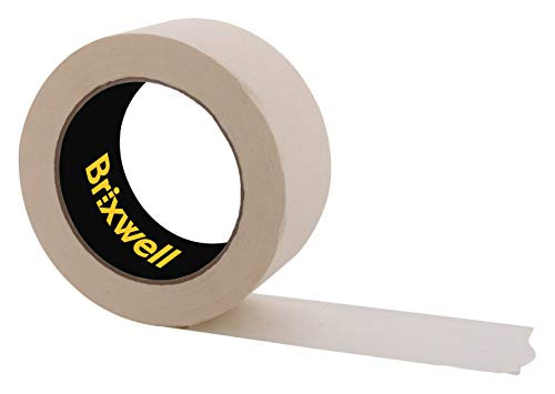 Brixwell Pro Grade General Purpose Masking Tan Tape 2 Inch x 45 Yard Made in the USA
