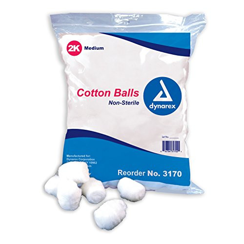 Cotton Balls, Non-Sterile, Medium 2000/Bag