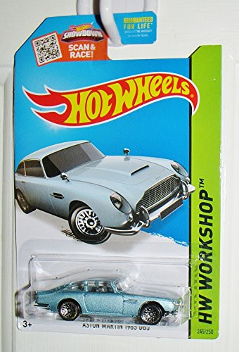 Hot Wheels, 2015 HW Workshop, Aston Martin 1963 DB5 Die-Cast Car [Blue/Gray] #245/250