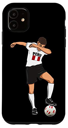 iPhone 11 Peru Soccer Fan Football Flag Peruvian Funny Dabbing Futbol Case