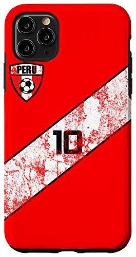 iPhone 11 Pro Max Peru Soccer Jersey Style Peruvian Pride Flags Fan Flag Case