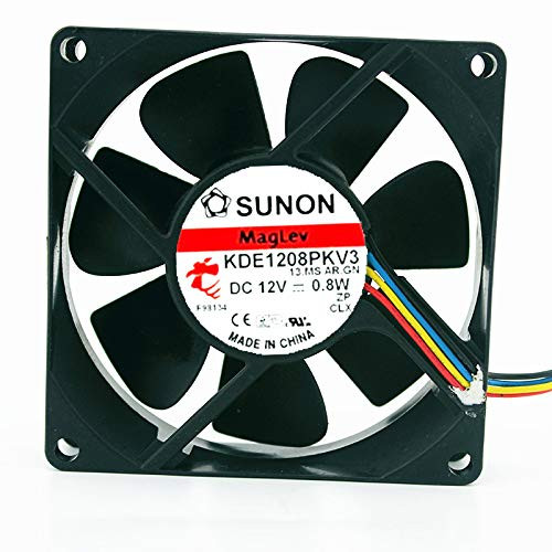 For SUNON KDE1208PKV3 12V Fan 0.8W 80x80x20MM 3-wire cooling fan