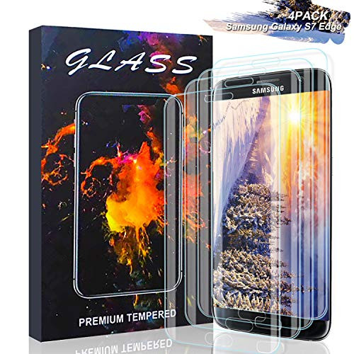 Jioue Galaxy S7 Edge Screen Protector [3 Pack], Screen Protector Full Coverage 3D HD Anti-Scratch [Bubble-Free] Screen Protector for Samsung Galaxy S7 Edge