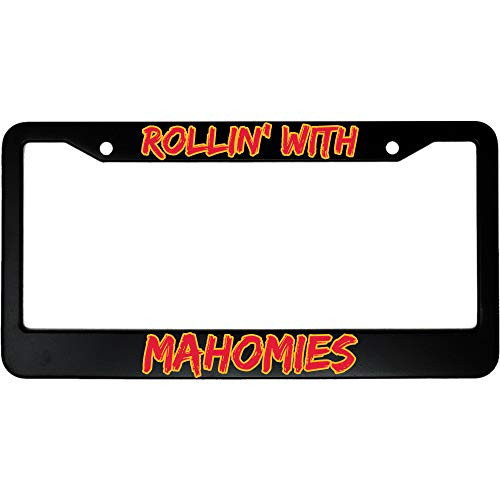 MCMP Rollin' with Mahomies Aluminum Car License Plate Frame
