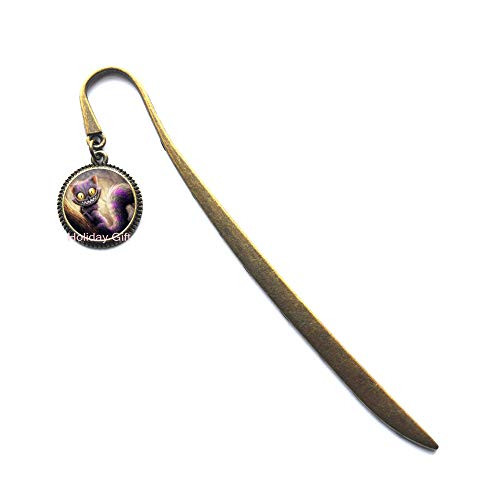 Cheshire Cat Bookmarker Bookmark We're All Mad Here Statement Cute Series Bookmark for Fans.HTY-352