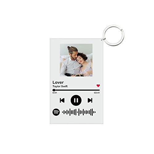 Habiyong Personalized Music Spotify Keychain Custom Spotify Scan Code Acrylic Music Board Keyring Spotify Code Plaque Key Ring Pendant Song Playing Panel Card Keychain Gift Habiyong Personalized Music Spotify Keychain Custom Spotify Scan Code Acrylic Music Board Keyring Spotify Code Plaque Key Ring Pendant Song Playing Panel Card Keychain Gift
