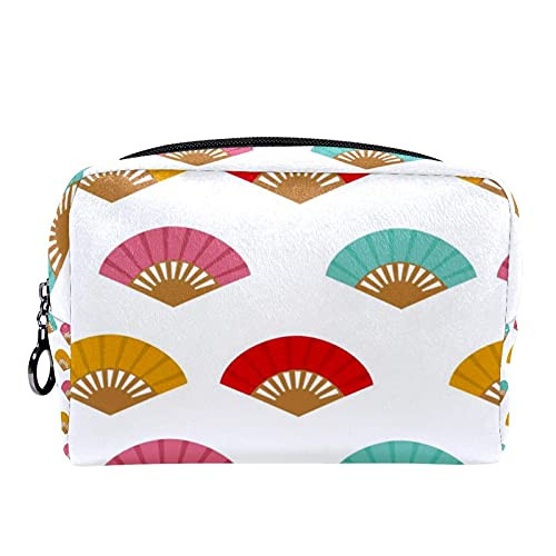 Spanish Fan Pattern Blue Red Pink Yellow Toiletry and Jewelry Cosmetic Bag for Women? Cosmetic Makeup Case Beauty Bag Cosmetic Bag for Women Tote makeup pouch toiletry bag Spanish Fan Pattern Blue Red Pink Yellow Toiletry and Jewelry Cosmetic Bag for Women? Cosmetic Makeup Case Beauty Bag Cosmetic Bag for Women Tote makeup pouch toiletry bag