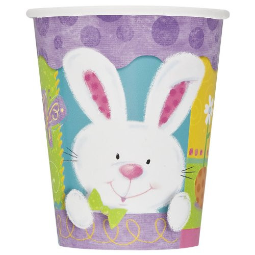 Easter Patchwork Bunny 9oz Cups (8 Pack)