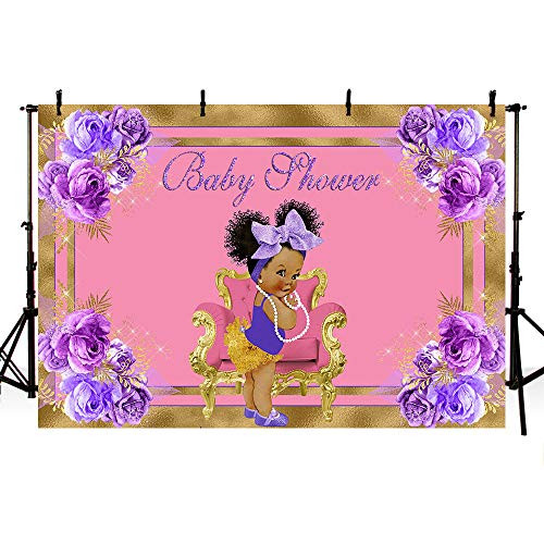 MEHOFOTO Purple Pink Gold Princess Royal Baby Shower Photo Studio Booth Background Glitter Purple Floral Bow Girl Baby Shower Party Decorations Photography Backdrops Banner for Dessert Table 7x5ft MEHOFOTO Purple Pink Gold Princess Royal Baby Shower Photo Studio Booth Background Glitter Purple Floral Bow Girl Baby Shower Party Decorations Photography Backdrops Banner for Dessert Table 7x5ft