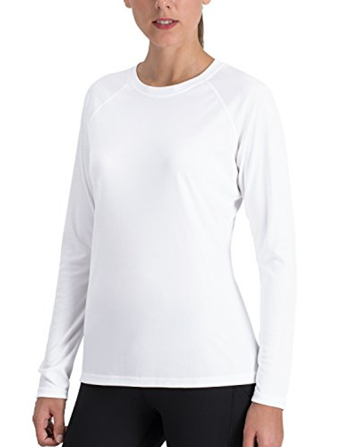 Naviskin Women's Sun Protection UPF 50 plus UV Outdoor Long Sleeve T-Shirt White Size L