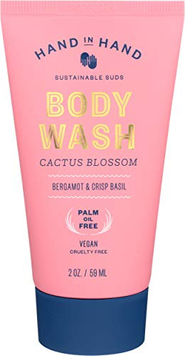 Hand In Hand Soap, Body Wash Mini Cactus Blossom Bergamot Crisp Basil, 2 Ounce