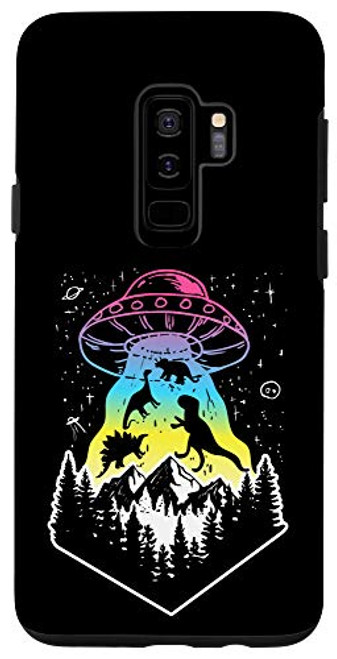 Galaxy S9 plus Funny Alien Dino Abduction Meme Gift For Fans Of Dinosaurs Case