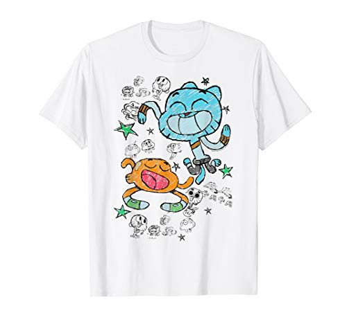 CN The Amazing World Of Gumball  and  Darwin Sketches T-Shirt