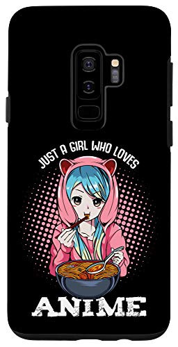 Galaxy S9 plus Just A Girl Who Loves Anime And Ramen Kawaii Manga Japan Fan Case