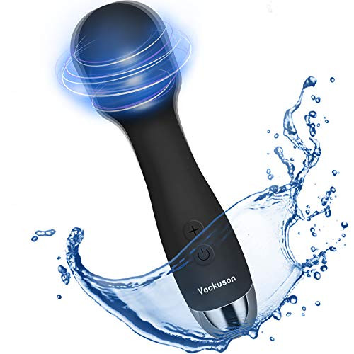 Mini Wand Massager for Women, 8 Powerful Speeds 16 Vibration Modes, Handheld Portable Personal Massager, Waterproof Rechargeable Massager for Therapeutic Muscle Aches and Sports Recovery, Quiet