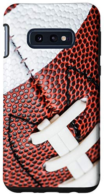 Galaxy S10e Football Pattern Real Football Design Sports Fan Gift Phone Case Galaxy S10e Football Pattern Real Football Design Sports Fan Gift Phone Case