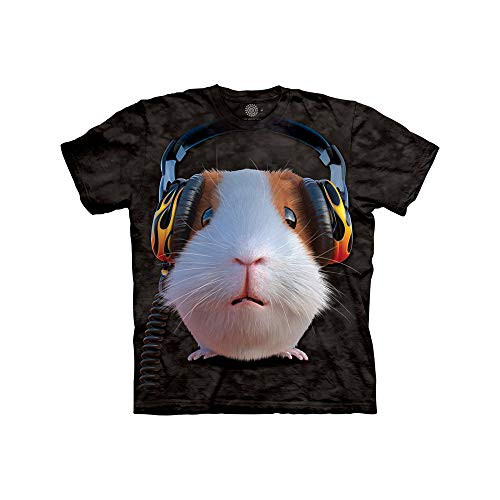 The Mountain unisex child Dj Guinea Pig T Shirt, Black, Medium US The Mountain unisex child Dj Guinea Pig T Shirt, Black, Medium US