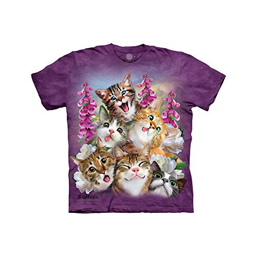 The Mountain Kids' Big MyMountain Kittens Selfie Apparel, Purple, Small
