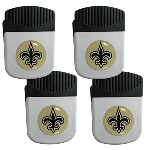 NFL Siskiyou Sports Fan Shop New Orleans Saints Chip Clip Magnet 4 pack Team Color