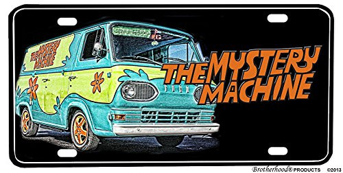 BrotherhoodProducts Scooby Doo The Mystery Machine Van Aluminum License Plate