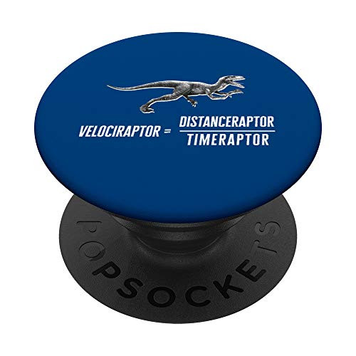 Math Geek Dinosaur Velociraptor Pun Lover Fan v2 PopSockets Grip and Stand for Phones and Tablets
