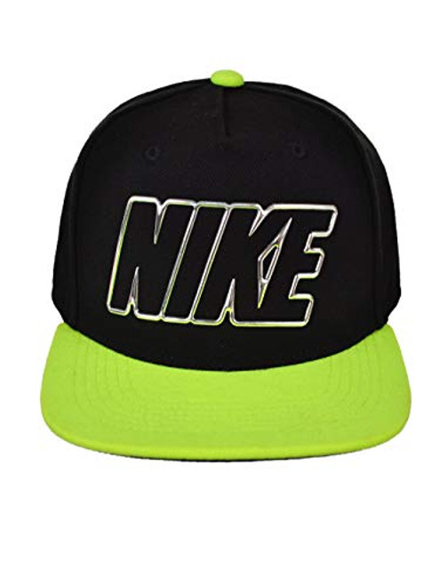 Nike Little Boy's Crystal Club Volt/Black Snapback Baseball Cap Hat Sz- 4/7