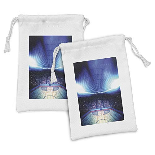 Ambesonne Basketball Fabric Pouch Set of 2, Basketball Arena Court with Fans and Competition Theme Game Excitement Print, Small Drawstring Bag for Toiletries Masks and Favors, 9" x 6", Navy Black Ambesonne Basketball Fabric Pouch Set of 2, Basketball Arena Court with Fans and Competition Theme Game Excitement Print, Small Drawstring Bag for Toiletries Masks and Favors, 9" x 6", Navy Black