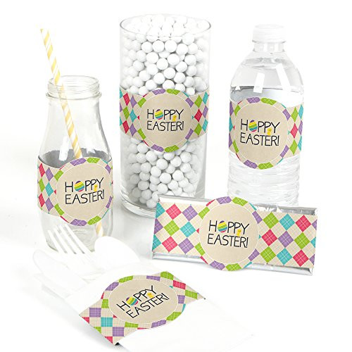 Hippity Hoppity - DIY Party Supplies  Easter Bunny Party DIY Wrapper Favors & Decorations - Set of 15