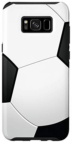 Galaxy S8 plus Soccer Fans Gift For Boys Girls Black White Soccer Ball Case