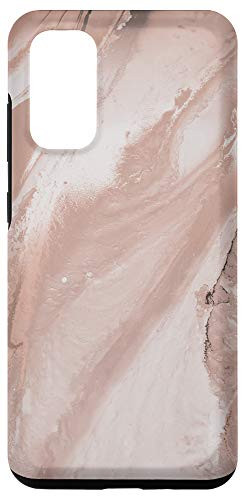 Galaxy S20 Elegant Blush Pink  and  Black Watercolor Ink Pattern Case