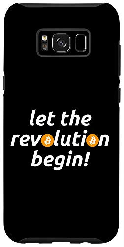 Galaxy S8 plus Bitcoin Let The BTC Revolution Begin Crypto Currency Fan Case