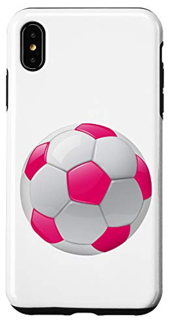 iPhone XS Max Pink Soccer Ball Case