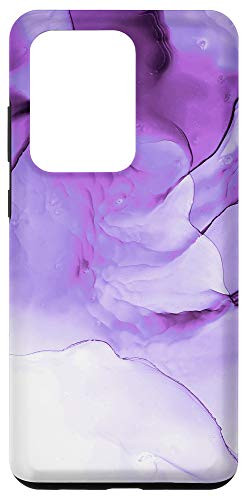 Galaxy S20 Ultra Elegant Purple Ink Abstract Colorful Swirl Pattern Case