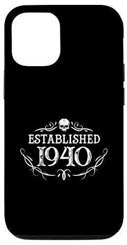 iPhone 12/12 Pro Born 1940 Gift Cool 80th birthday Tattoo Fan 80 year old Case