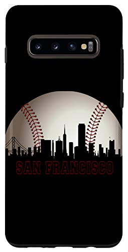 Galaxy S10 plus San Francisco Skyline Art The City Bay Area Baseball Fan SF Case
