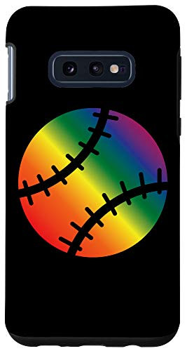 Galaxy S10e Rainbow Baseball Ball Gift For Gay Baseball Players Baseball Case