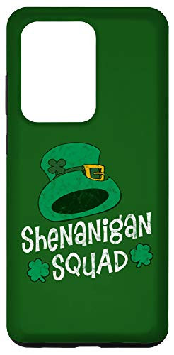 Galaxy S20 Ultra Shenanigan Squad St Patrick's Shamrock Funny Party Case