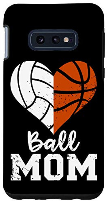 Galaxy S10e Ball Mom Heart Funny Volleyball Basketball Mom Case Galaxy S10e Ball Mom Heart Funny Volleyball Basketball Mom Case