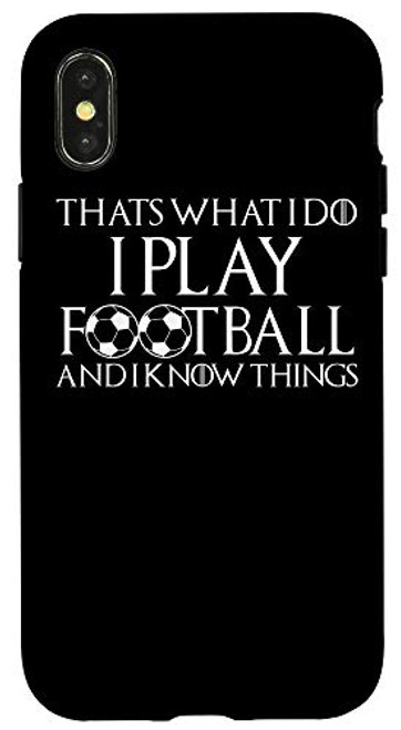 iPhone X/XS Funny Football Fan Playing Soccer Player Gift Case